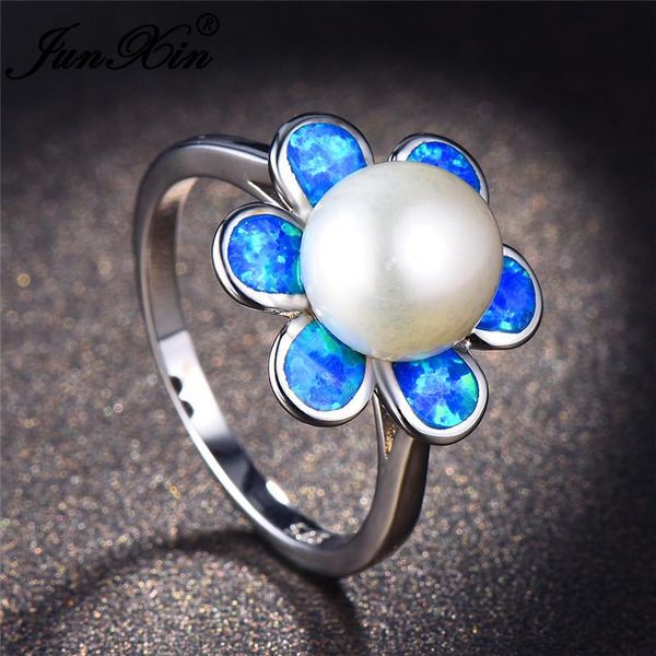 wedding rings junxin female pearl daisy for 925 sterling silver filled blue fire opal women plant flower finger ring, Slivery;golden
wedding rings junxin female pearl daisy for 925 sterling silver filled blue fire opal women plant flower finger ring, Slivery;golden