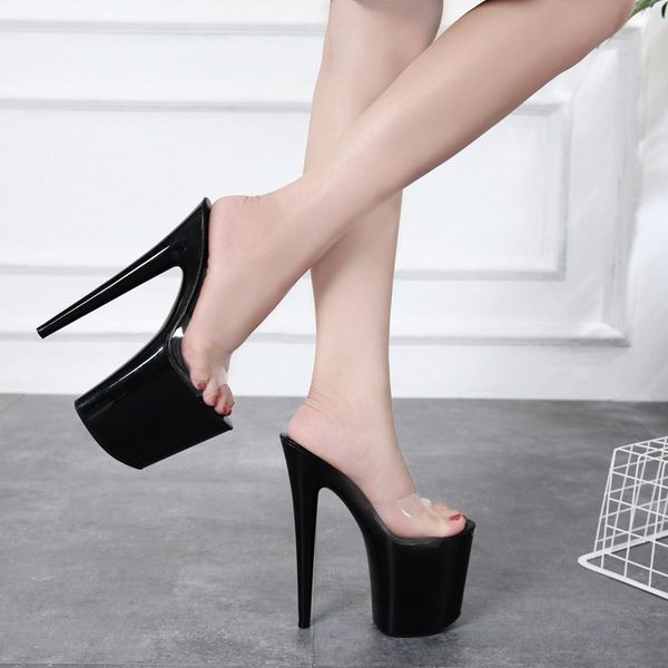 slippers women summer 2021 crystal slipper high heels 20cm transparent waterproof cool large size 34-42 women's shoe, Black
slippers women summer 2021 crystal slipper high heels 20cm transparent waterproof cool large size 34-42 women's shoe, Black