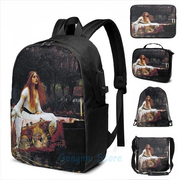 backpack lady of shallot on boat jw waterhouse fine art usb charge men school bags women bag travel laptop
backpack lady of shallot on boat jw waterhouse fine art usb charge men school bags women bag travel laptop