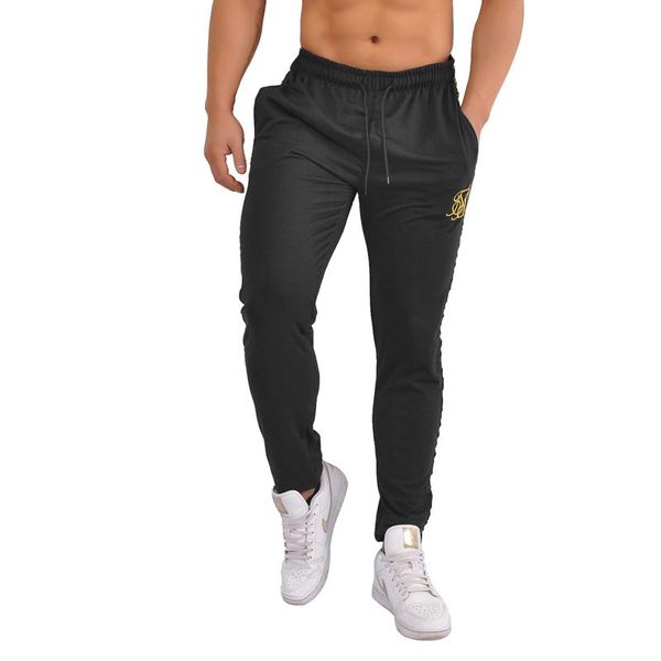 men's pants embroidered fitness small leg trousers running exercise slim fashion versatile waist tie up leisure training, Black
men's pants embroidered fitness small leg trousers running exercise slim fashion versatile waist tie up leisure training, Black