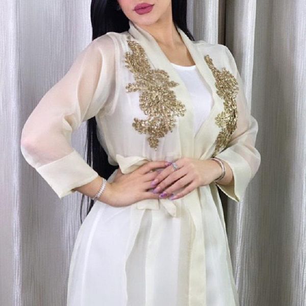 applique cardigan 2 piece set muslim dress embroidered women sets three-dimensional abaya fashion robe casual dresses, Black;gray
applique cardigan 2 piece set muslim dress embroidered women sets three-dimensional abaya fashion robe casual dresses, Black;gray