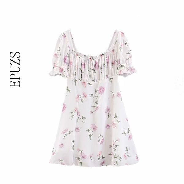 vintage boho white floral dress elegant women party beach short sleeve ladies es summer vestidos 210521, Black;gray
vintage boho white floral dress elegant women party beach short sleeve ladies es summer vestidos 210521, Black;gray