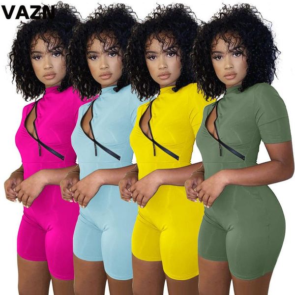 women's jumpsuits & rompers vazn 2021 energy daily zipper soft young regular elastic short sleeve women high waist skinny play, Black;white
women's jumpsuits & rompers vazn 2021 energy daily zipper soft young regular elastic short sleeve women high waist skinny play, Black;white