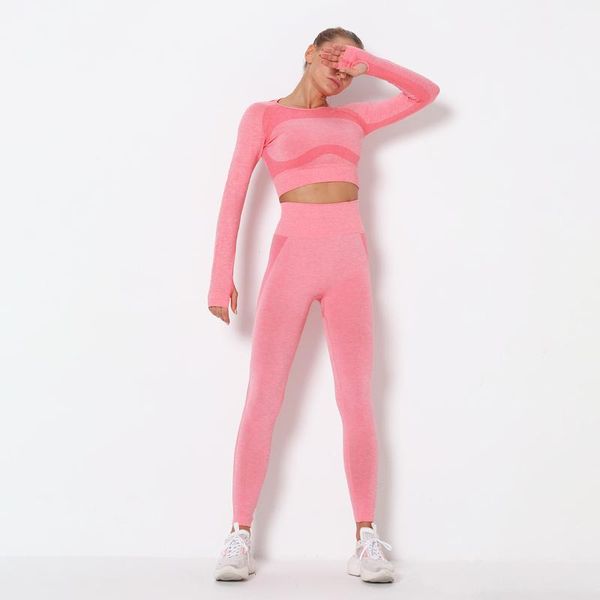 yoga outfit women seamless sports suit 2pcs gym leggings workout clothes long sleeve fitness crop shirts pants set tracksuit
yoga outfit women seamless sports suit 2pcs gym leggings workout clothes long sleeve fitness crop shirts pants set tracksuit