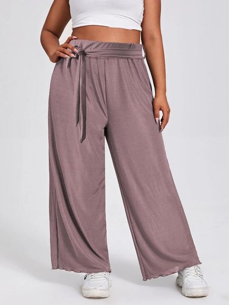plus size pants womens sashes design lettuce trim wide leg solid pink elastic waist loose summer casual 4xl 5xl, Black
plus size pants womens sashes design lettuce trim wide leg solid pink elastic waist loose summer casual 4xl 5xl, Black