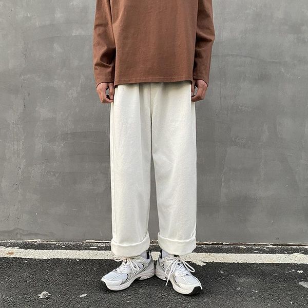 men's pants icclek autumn loose straight-leg casual solid color trousers streetwear men jogging, Black
men's pants icclek autumn loose straight-leg casual solid color trousers streetwear men jogging, Black