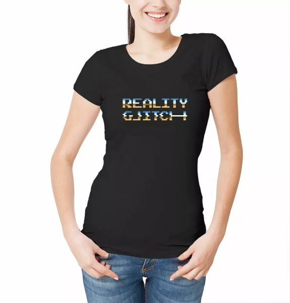 womens reality glitch retro pixel t-shirt old school gaming graphics game over, White;black
womens reality glitch retro pixel t-shirt old school gaming graphics game over, White;black