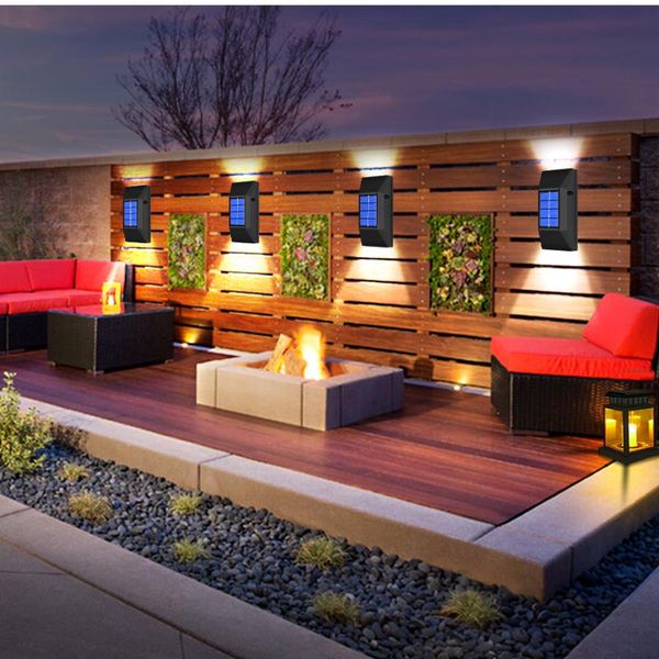 outdoor wall lamps 6 led solar light ip65 waterproof powered lamp for garden yard patio front door courtyard decoration lighting
outdoor wall lamps 6 led solar light ip65 waterproof powered lamp for garden yard patio front door courtyard decoration lighting