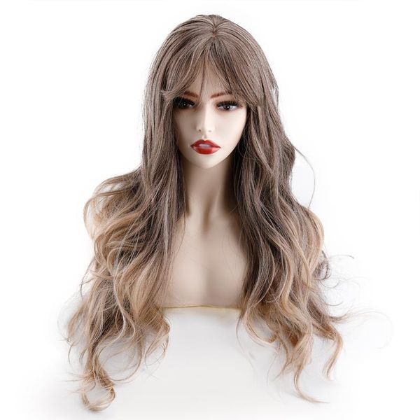 synthetic wigs women's wig with bangs for black women cosplay machine heat resistant
synthetic wigs women's wig with bangs for black women cosplay machine heat resistant