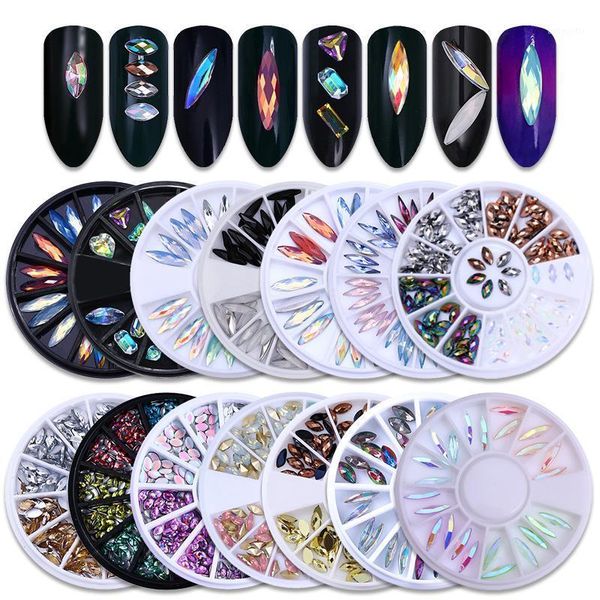 nail art rhinestone marquise studs rivet multi-size ab color holo laser 3d decoration in wheel1, Silver;gold
nail art rhinestone marquise studs rivet multi-size ab color holo laser 3d decoration in wheel1, Silver;gold
