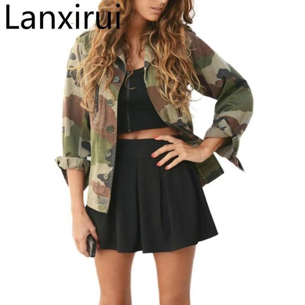 women's jackets lanxirui fashion women camouflage jacket coat autumn winter street basic coats long sleeve zipper bomber, Black;brown
women's jackets lanxirui fashion women camouflage jacket coat autumn winter street basic coats long sleeve zipper bomber, Black;brown