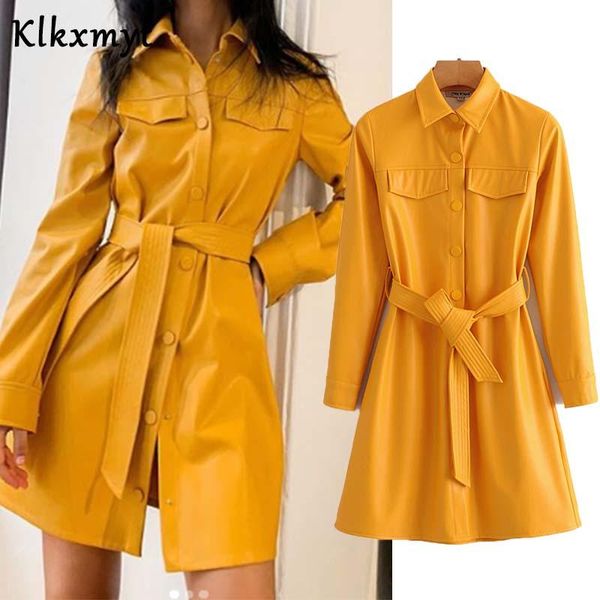 klkxmyt women 2021 fashion faux leather with belt trench coat vintage long sleeve button-up female outerwear chic women's coats, Tan;black
klkxmyt women 2021 fashion faux leather with belt trench coat vintage long sleeve button-up female outerwear chic women's coats, Tan;black
