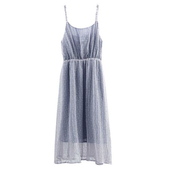 perhaps u dot white strap sleeveless slash neck midi dress chiffon a line summer d0532 210529, Black;gray
perhaps u dot white strap sleeveless slash neck midi dress chiffon a line summer d0532 210529, Black;gray