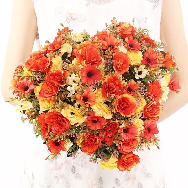 bouquet tea roses vases for home decoration accessories fake penoy plastic flower wedding decorative artificial flowers & wreaths
bouquet tea roses vases for home decoration accessories fake penoy plastic flower wedding decorative artificial flowers & wreaths
