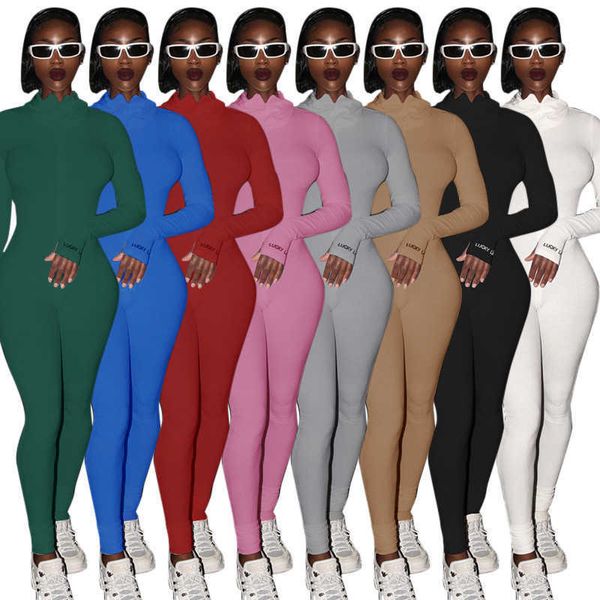 designer women jumpsuit rompers pajama women onesies long sleeve solid colour high collar embroidered letter zipper bodysuit styles clothing, Black;white
designer women jumpsuit rompers pajama women onesies long sleeve solid colour high collar embroidered letter zipper bodysuit styles clothing, Black;white