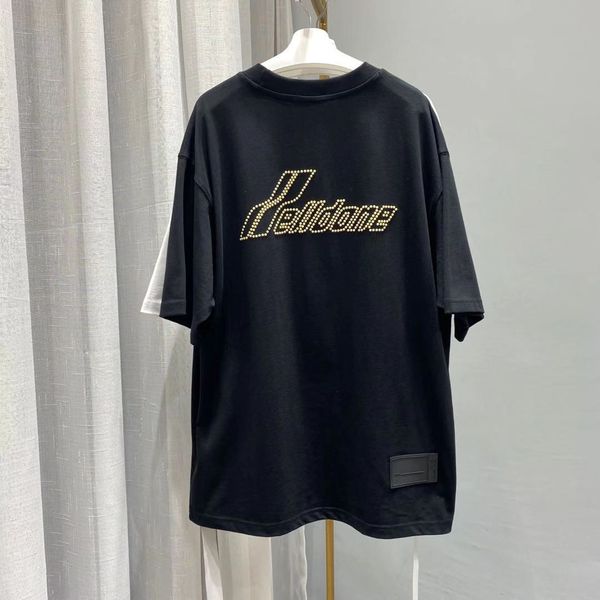 fashion t shirt wlldone relaxed casual short sleeve street round neck pearl diamond letter lazy, White
fashion t shirt wlldone relaxed casual short sleeve street round neck pearl diamond letter lazy, White