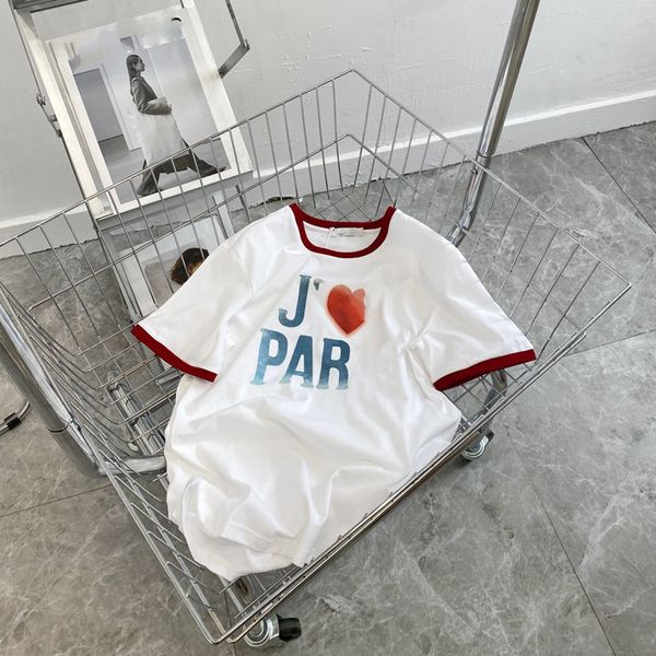 21s summer new college style gradient red heart love printed women's t-shirt pullover short sleeve 07173, White
21s summer new college style gradient red heart love printed women's t-shirt pullover short sleeve 07173, White