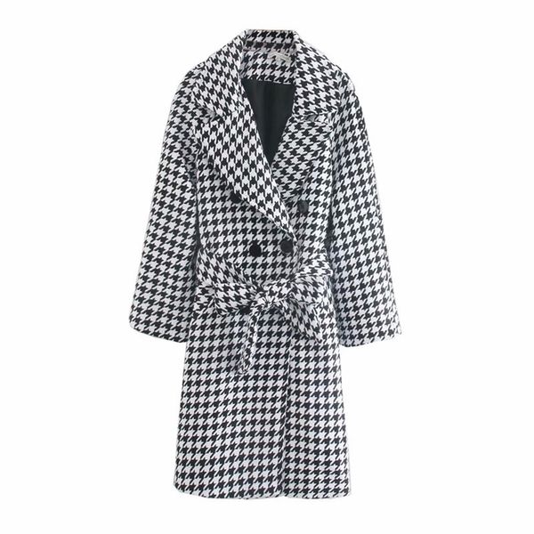 fashion houndstooth women coats autumn bow belt ladies jackets casual female long loose gilrs chic jacket 210527, White;black
fashion houndstooth women coats autumn bow belt ladies jackets casual female long loose gilrs chic jacket 210527, White;black