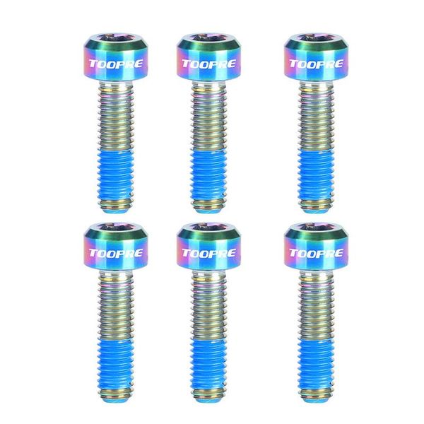tools toopre 6pcs bike stem bolts m5x16mm titanium mtb road bicycle screws front fork fixed
tools toopre 6pcs bike stem bolts m5x16mm titanium mtb road bicycle screws front fork fixed