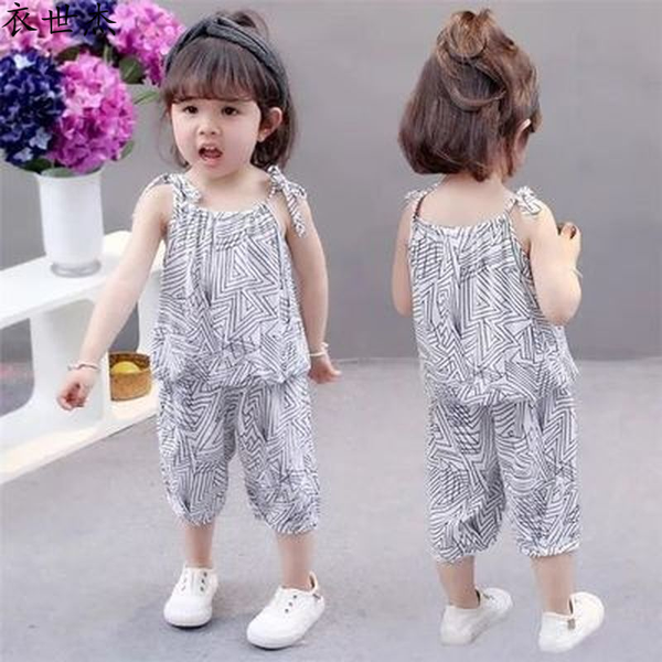 2022 summer new childrens baby line lace vest suit girls casual sleeveless two-piece trend, White
2022 summer new childrens baby line lace vest suit girls casual sleeveless two-piece trend, White