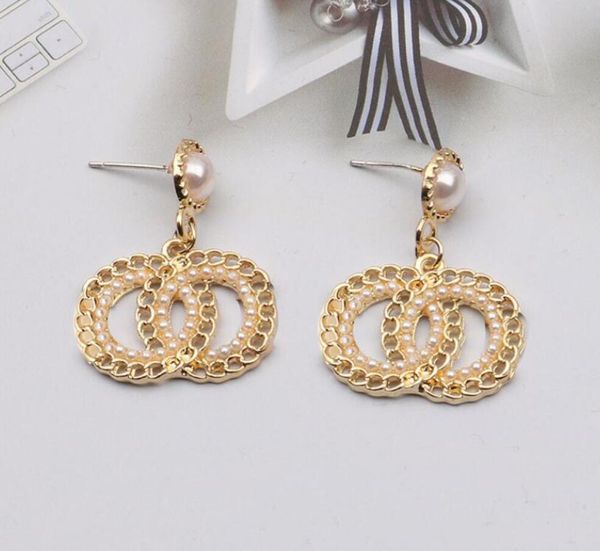 20color brand designer letter geometric round charm stud earrings luxury women 18k gold plated 925 silver needle crystal rhinestone womens s, Golden
20color brand designer letter geometric round charm stud earrings luxury women 18k gold plated 925 silver needle crystal rhinestone womens s, Golden