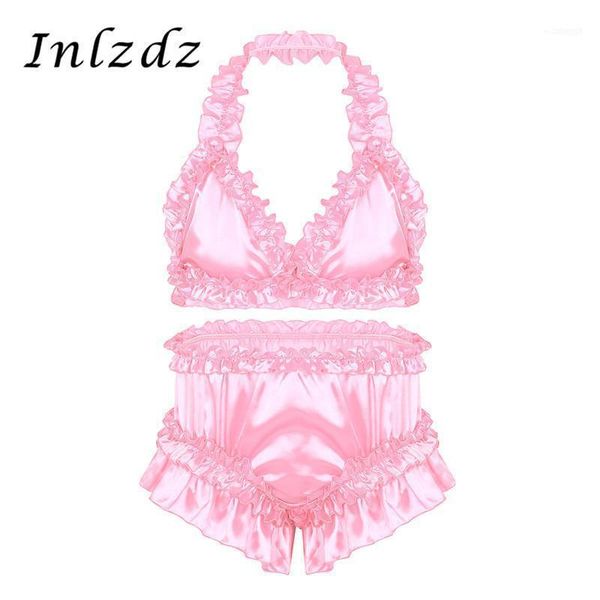 bras sets mens sissy crossdresser lingerie suit satin frilly ruffled set bra with knickers bloomers briefs gay underwear set1, Red;black
bras sets mens sissy crossdresser lingerie suit satin frilly ruffled set bra with knickers bloomers briefs gay underwear set1, Red;black