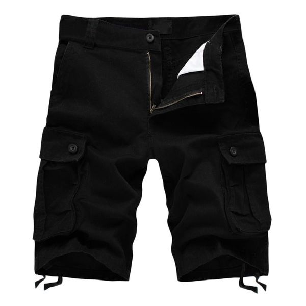 men's shorts summer cargo beach holiday outdoor youth sports leisure washing solid color zipper multi-pocket five-point pants, White;black
men's shorts summer cargo beach holiday outdoor youth sports leisure washing solid color zipper multi-pocket five-point pants, White;black