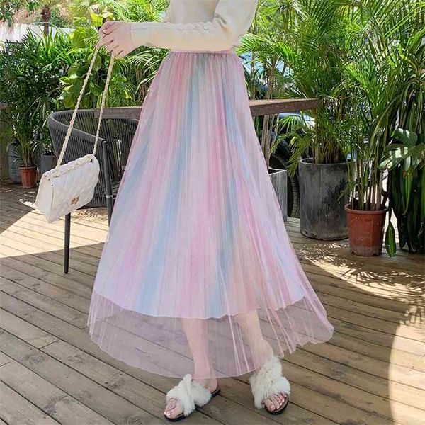 autumn & summer arrival 4 color graffiti gradient mesh skirt pleated rainbow print 210527, Black
autumn & summer arrival 4 color graffiti gradient mesh skirt pleated rainbow print 210527, Black