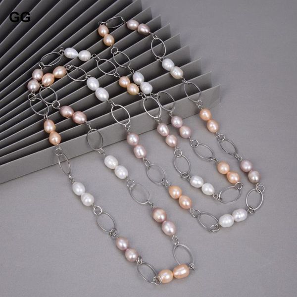 jewelry natural freshwater cultured white pink purple rice pearl sweater chain necklace 67" classic for women chains, Silver
jewelry natural freshwater cultured white pink purple rice pearl sweater chain necklace 67" classic for women chains, Silver