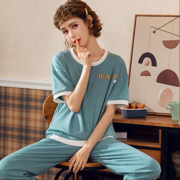 julys song cartoon cotton women sleepwear pajamas casual crew neck short sleeve long pant nightwear ladies summer spring female pyjamas, Black;red
julys song cartoon cotton women sleepwear pajamas casual crew neck short sleeve long pant nightwear ladies summer spring female pyjamas, Black;red