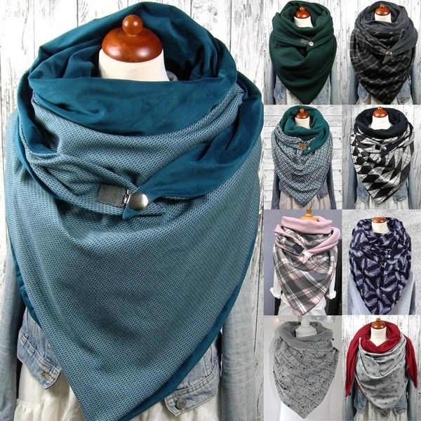 scarves warm winter triangle shawls wrap scarf for women plaid print solid button decoration cashmere pashmina, Blue;gray
scarves warm winter triangle shawls wrap scarf for women plaid print solid button decoration cashmere pashmina, Blue;gray
