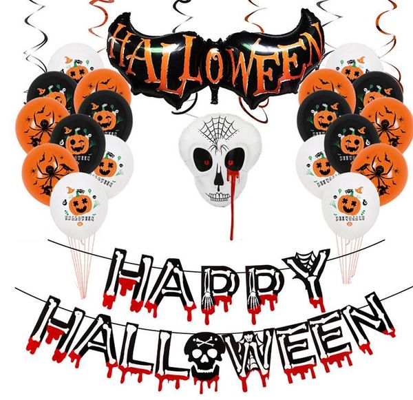 halloween party decoration supplies set scary cartoon pumpkin latex balloons hanging swirls banner for baby shower birthday decor
halloween party decoration supplies set scary cartoon pumpkin latex balloons hanging swirls banner for baby shower birthday decor