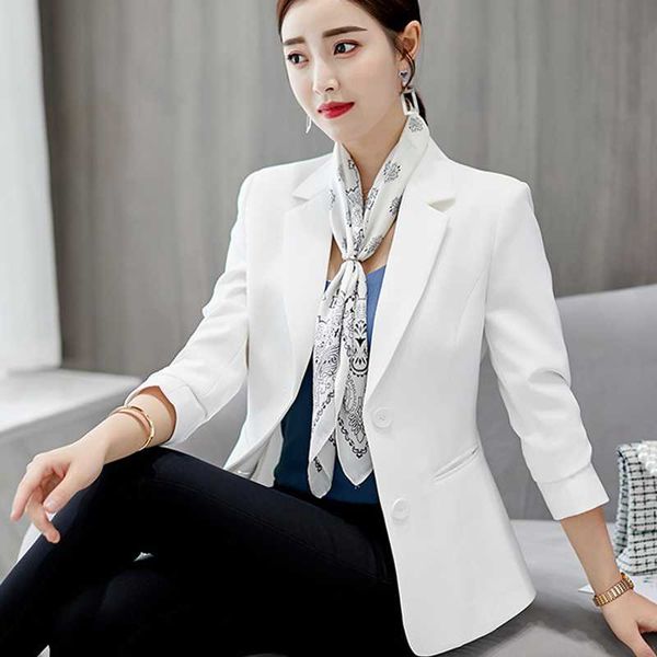 women's suits & blazers 2021 spring and autumn korean version of slim thin small suit all-match business jacket casual, White;black
women's suits & blazers 2021 spring and autumn korean version of slim thin small suit all-match business jacket casual, White;black
