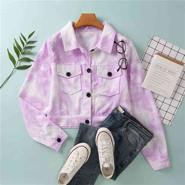 hsa autumn streetwear women pink tie-dye jacket korean casual harajuku pocket ladies loose short printed long sleeve coat 210430, White
hsa autumn streetwear women pink tie-dye jacket korean casual harajuku pocket ladies loose short printed long sleeve coat 210430, White