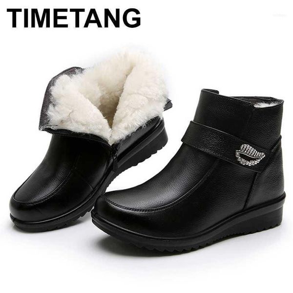 boots timetang2021 women plush snow warm winter ankle flat shoes genuine leather big size waterproofe118911, Black
boots timetang2021 women plush snow warm winter ankle flat shoes genuine leather big size waterproofe118911, Black