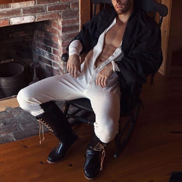 s jumpsuit solid color men tracksuits round neck cardigan comfortable long sleeve bodysuit nightwear for white red black, Gray
s jumpsuit solid color men tracksuits round neck cardigan comfortable long sleeve bodysuit nightwear for white red black, Gray