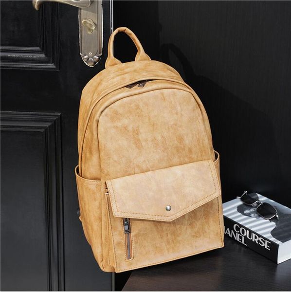 factory wholesale men brand shoulder bag retro leather large backpack street trend solid color student backpacks outdoor pocket leisure comp
factory wholesale men brand shoulder bag retro leather large backpack street trend solid color student backpacks outdoor pocket leisure comp