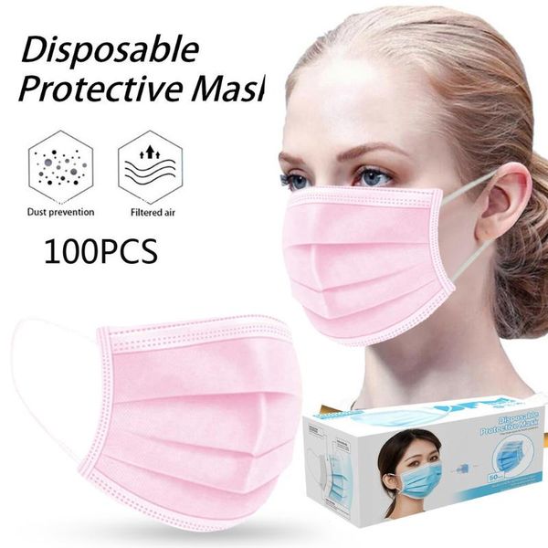 cycling caps & masks 100pcs pink disposable for face earloop halloween cosplay breathable dustproof nonwoven fabric masker 3 ply filter, Black
cycling caps & masks 100pcs pink disposable for face earloop halloween cosplay breathable dustproof nonwoven fabric masker 3 ply filter, Black
