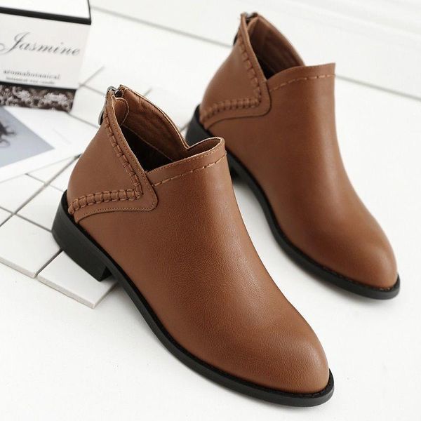 women pu leather ankle boots ladies short plush sewing pointed toe platform boot female spring and autumn high quality, Black
women pu leather ankle boots ladies short plush sewing pointed toe platform boot female spring and autumn high quality, Black