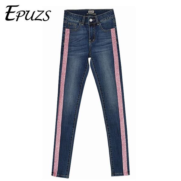 plus size side stripe pink patchwork skinny jeans woman boyfriend for women denim casual zipper pocket warm femme women's, Blue
plus size side stripe pink patchwork skinny jeans woman boyfriend for women denim casual zipper pocket warm femme women's, Blue