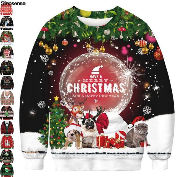 men's sweaters men women ugly christmas sweater 3d funny reindeer printed autumn crewneck holiday party sweatshirt pullover xmas jumper, White;black
men's sweaters men women ugly christmas sweater 3d funny reindeer printed autumn crewneck holiday party sweatshirt pullover xmas jumper, White;black