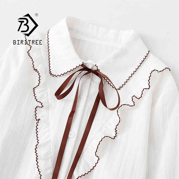 spring new arrival women casual bow lace up white shirt long sleeve blouse autumn solid korean sweet cute girls t0d012 210430
spring new arrival women casual bow lace up white shirt long sleeve blouse autumn solid korean sweet cute girls t0d012 210430