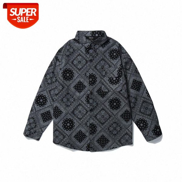 hip hop west coast cashew flower printed men's long sleeve shirt rap street loose full #l61d, White;black
hip hop west coast cashew flower printed men's long sleeve shirt rap street loose full #l61d, White;black