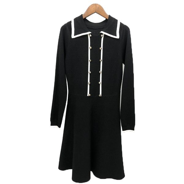 dress 2021 autumn striped long-sleeved waist slim a-line mid-length knitted bpjm, Black;gray
dress 2021 autumn striped long-sleeved waist slim a-line mid-length knitted bpjm, Black;gray