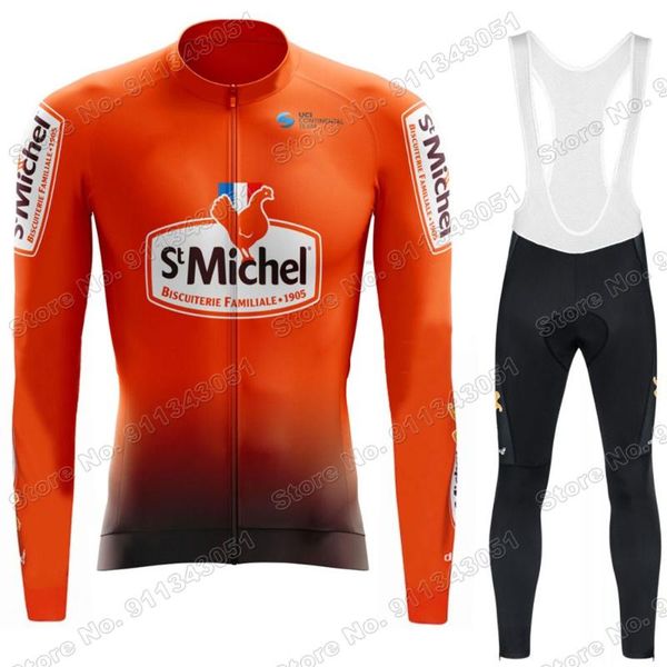 suit st michel team 2021 cycling jersey set mens summer clothing long sleeve mtb bike road pants bib ropa maillot racing sets, Black;blue
suit st michel team 2021 cycling jersey set mens summer clothing long sleeve mtb bike road pants bib ropa maillot racing sets, Black;blue