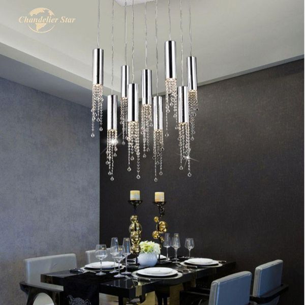 luxury led chandeliers lighting modern crystal stainless steel pendant hanging lamps bedroom living room staircase lights lustre
luxury led chandeliers lighting modern crystal stainless steel pendant hanging lamps bedroom living room staircase lights lustre
