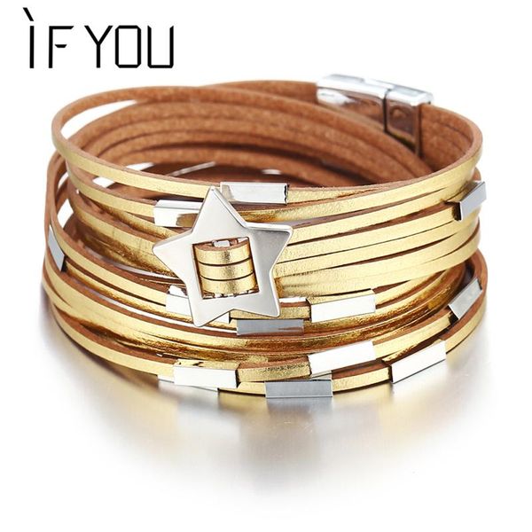 charm bracelets if you fashion star multilayer leather bracelet bangle woman vintage pendant 2021 pulseira jewelry dropship, Golden;silver
charm bracelets if you fashion star multilayer leather bracelet bangle woman vintage pendant 2021 pulseira jewelry dropship, Golden;silver