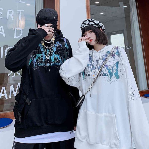 rola couple's non-mainstream fashion design men's hoodies sense butterfly print loose oversize sweater, Black
rola couple's non-mainstream fashion design men's hoodies sense butterfly print loose oversize sweater, Black