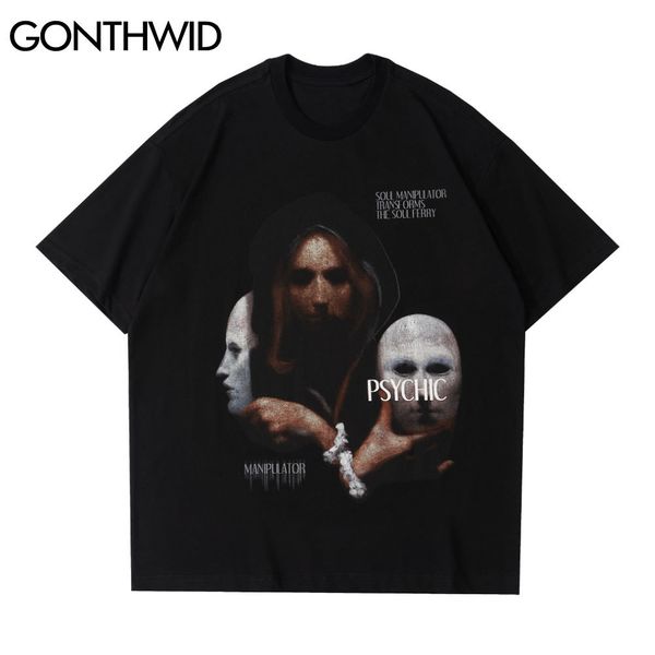 gonthwid t-shirts hip hop psychic masks oversized tees streetwear punk rock gothic short sleeve tshirts men harajuku casual c0315, White;black
gonthwid t-shirts hip hop psychic masks oversized tees streetwear punk rock gothic short sleeve tshirts men harajuku casual c0315, White;black