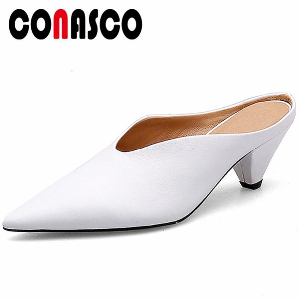 brand fashion concise pointed toe woman pumps spring summer solid genuine leather single shoes party dress, Black
brand fashion concise pointed toe woman pumps spring summer solid genuine leather single shoes party dress, Black